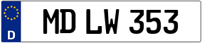 Trailer License Plate
